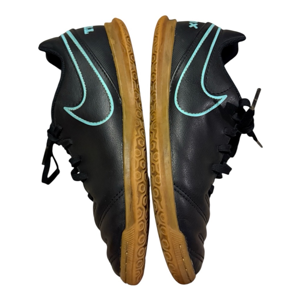 Nike Youth NIKE TIEMPOX RIO III IC  BLACK/ TURQOUISE Indoor Soccer Cleats
